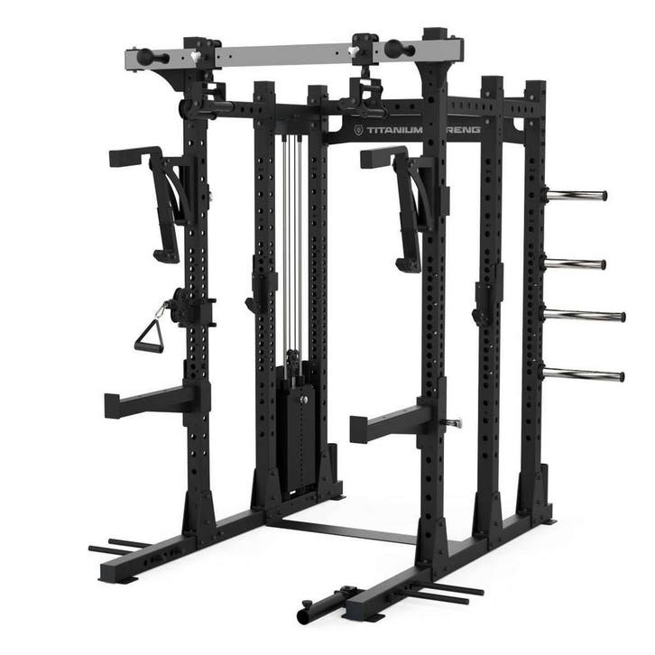 Titanium Strength Elite Series E50 Half Power Rack with, Sport en Fitness, Fitnessmaterialen, Nieuw, Verzenden