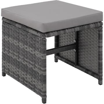 Wicker zitgroep Malaga 6+4+1 met beschermhoes - grijs, Verzenden, Nieuw
