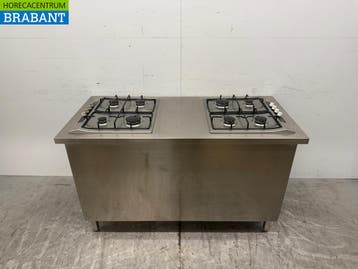 RVS Werkkast met 2 Siemens Inbouw Fornuizen GAS 150 cm, Ophalen of Verzenden, Gebruikt