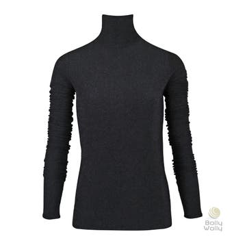 Ibana • zwarte col top Victoria • 34, Verzenden, Zwart, Nieuw, Maat 34 (XS) of kleiner