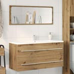 vidaXL Badkamer wastafelkast Artisan Oak 100x38,5x48 cm, Verzenden, Nieuw, Wastafelkast, Minder dan 100 cm