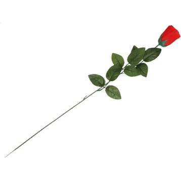 Rode Rosa/roos kunstbloem 60 cm - Kunst rozen, Ophalen of Verzenden