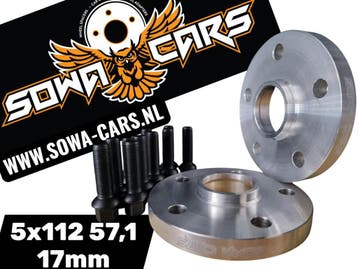 Spoorverbreders Spacers VW Golf R GTI GTD 5 6 7 8 5x112 17mm, Verzenden