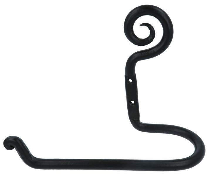 Toiletrolhouder 170 mm ijzer zwart, Doe-het-zelf en Verbouw, Sanitair, Verzenden