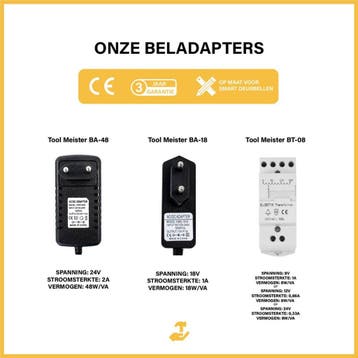 Tool Meister BT08 - Beltransformator voor Deurbel -, Ophalen of Verzenden, Zo goed als nieuw