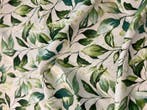 meubelstof met groene bladeren - Textiel - 280 cm - 250 cm