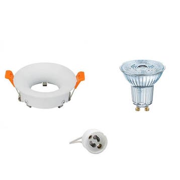 GU10 Inbouwspot Set - Mat Wit - Inbouw Rond - Dimbaar -, Huis en Inrichting, Lampen | Spots, Metaal of Aluminium, Nieuw, Ophalen of Verzenden