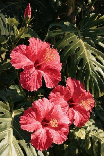Iconica - Hibiscus Serenade - unique 1/1 XXL (150 x 100 cm)