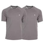 Donnay Donnay Heren - 2-Pack - Sport T-shirt André - Steel, Kleding | Heren, T-shirts, Verzenden, Nieuw