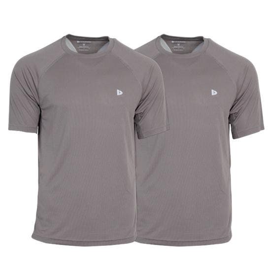 Donnay Donnay Heren - 2-Pack - Sport T-shirt André - Steel, Kleding | Heren, T-shirts, Nieuw, Verzenden