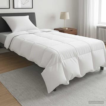 vidaXL Dekbed en Hoofdkussen Set 2 st 155 x 200 cm Zomer 720, Verzenden, Nieuw, Wit