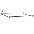 vidaXL Elektrisch uitschuifbaar zonnescherm frame Antraciet, Verzenden, Nieuw