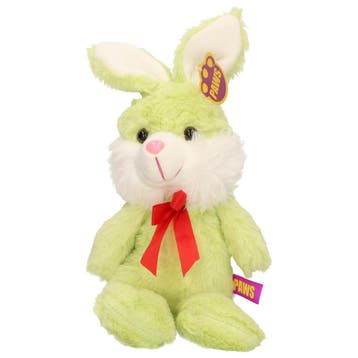 Paashaas knuffel - zacht pluche - groen - 32 cm - strikje, Verzenden, Nieuw