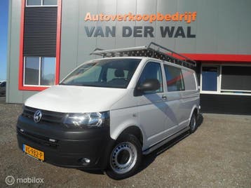 Zakelijke lease - Volkswagen Transporter 2.0 TDI L2H1 BM DC, Euro 5, Gebruikt, Wit, Handgeschakeld
