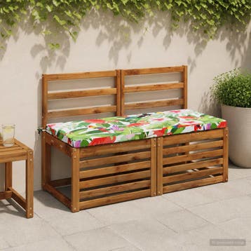 vidaXL Bankkussen SOEST 100% Polyester Meerkleurig 110 x 50, Verzenden, Nieuw, Meerkleurig
