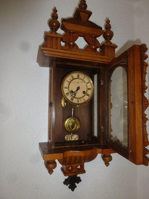 Regulateur - Hout - 1930-1940, Antiek en Kunst, Antiek | Klokken