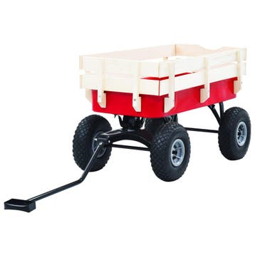 vidaXL Tuinwagen 150 kg rood, Doe-het-zelf en Verbouw, Verzenden, Nieuw