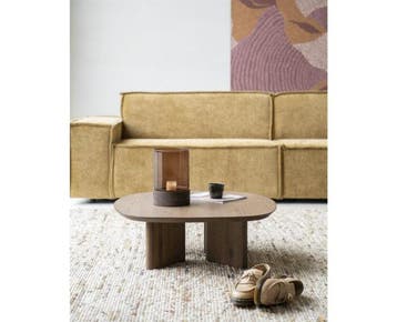 Salontafel Stef small 80x80cm - bruin | Eleonora, Ophalen of Verzenden, Nieuw