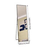 Volledige Lengte Spiegel 140×40 cm met Aluminium Frame en St, Huis en Inrichting, Kasten | Overige, Verzenden, Nieuw