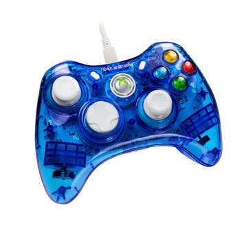 PDP Xbox 360 Controller Wired Rock Candy Blauw, Ophalen of Verzenden, Zo goed als nieuw