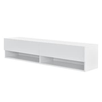 Zwevend kastje Halmstad 140x31x30 cm max 25 kg wit, Verzenden, Nieuw