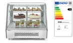 Arktic Koelvitrine | 160L | RVS/Zwart | 0°C/+6°C | Geforceer, Witgoed en Apparatuur, Koelkasten en IJskasten, Ophalen of Verzenden
