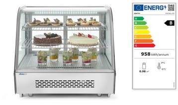 Arktic Koelvitrine | 160L | RVS/Zwart | 0°C/+6°C | Geforceer, Ophalen of Verzenden, Nieuw