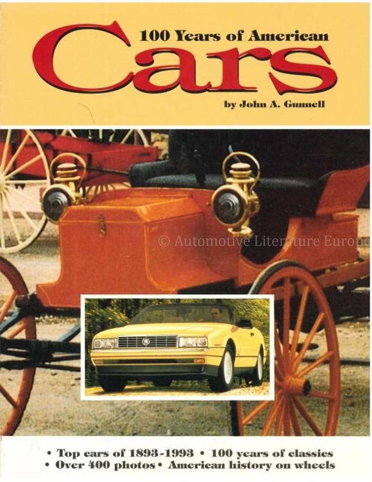 100 YEARS OF AMERICAN CARS (TOP CARS OF 1893-1993, 100, Boeken, Auto's | Boeken