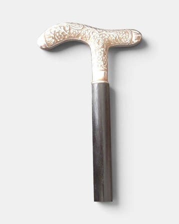 Wandelstok - .800 zilver, Antiek en Kunst