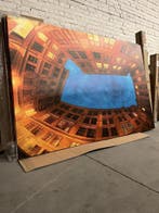 Groot wanddoek/canvas stadsgezicht 140x210, Nieuw