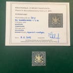 Württemberg 1862 - 18 Kreuzer wapenschild met stempel, Gestempeld