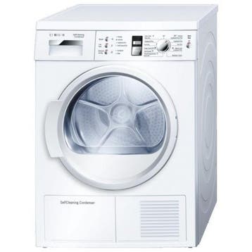 Bosch WTW863S0 - Warmtepompdroger - 7 kg - 65 dB - Wit, Ophalen of Verzenden, Zo goed als nieuw, Voorlader, 85 tot 90 cm