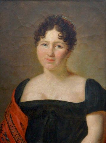 Jacques Delaplace (1767-1831) - Portrait de madame, 1812, Antiek en Kunst