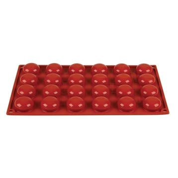 Bakvorm siliconen | Cap. 24  pomponettes | 3,4(Ø)x1,6(h)cm, Verzenden, Nieuw in verpakking