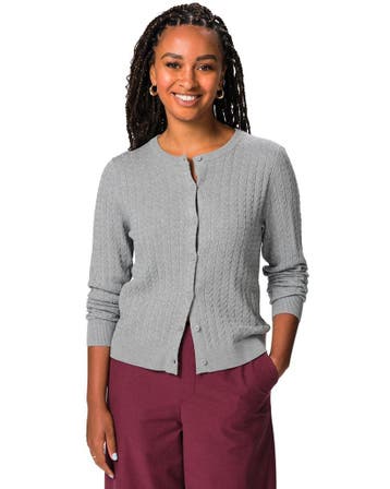 HEMA Damesvest Livia kabel middengrijs van €26.99 voor sale, Verzenden, Nieuw