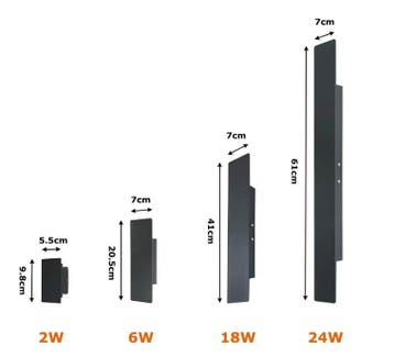 UniLights Waterdichte LED Buitenlamp - Tuin Wandlamp Zwart, Huis en Inrichting, Lampen | Wandlampen, Verzenden, Nieuw