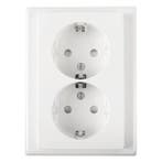 Stopcontact | Merten | System M (Inbouw, Randaarde, Wit), Verzenden, Nieuw