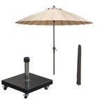 Garden Impressions Manilla stokparasol Ø250 cm - taupe incl, Verzenden, Nieuw