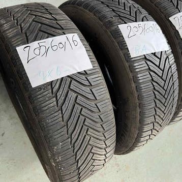 2 x Michelin Alpin 6 205-60-16 Winterbanden 6mm, Auto-onderdelen, Gebruikt, 16 inch, Band(en), Personenwagen