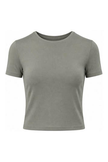 Organic Basics T-shirt in maat L Groen, Kleding | Dames, T-shirts, Organic Basics, Verzenden, Zo goed als nieuw, Groen