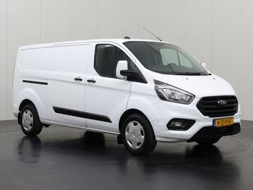 Ford Transit Custom 2.0TDCi 130PK Lang, Stof, Gebruikt, Euro 6, Wit