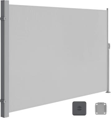 SONGMICS Zijluifel 200x400 Lichtgrijs - Als Nieuw GSA504G03, Nieuw, IJzer, 200 cm of meer, 200 cm of meer