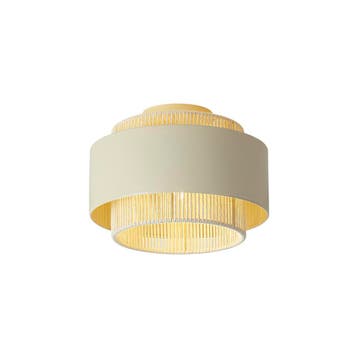Moderne plafondlamp beige met touw - Kora, Verzenden, Nieuw, Metaal