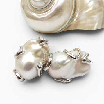 Parel - Argento 925 - Oorbellen - perle edison