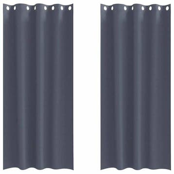 Gordijnen Antraciet set | Tweedekansje | OP=OP, Ophalen of Verzenden, Zo goed als nieuw, Grijs