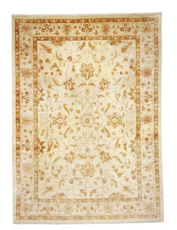 Groot Perzich tapijt Ziegler 411x300 wollen vloerkleed, Wit, 200 cm of meer, Ophalen of Verzenden, Zo goed als nieuw