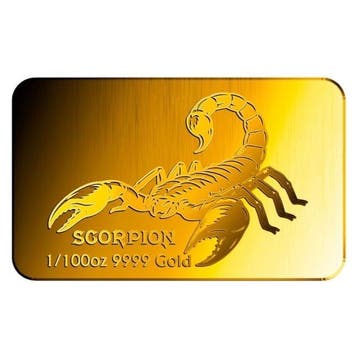 1/100 Troy Ounce - Goud .999 - 1/100 oz 9999 Fine Gold Bar