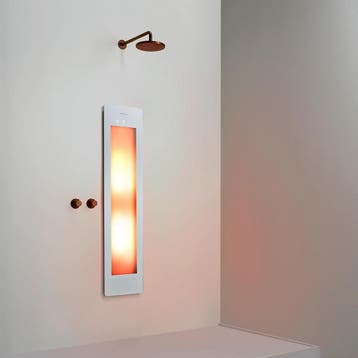 Sunshower Round Medium One - Inbouw - Infrarood - 33 x 140 x, Doe-het-zelf en Verbouw, Ophalen of Verzenden, Nieuw