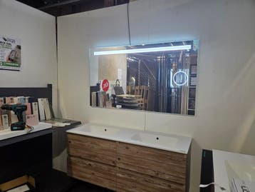 LED Spiegel 140 x 80 cm met Vergrotende Make-up Spiegel, Ophalen of Verzenden, Nieuw, Bad