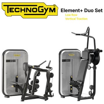 Technogym - Element+ - Duo Set - Zwart, Ophalen of Verzenden, Nieuw